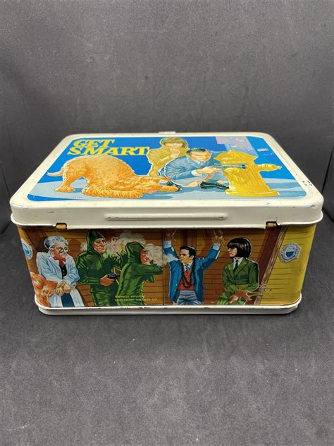 Vintage 1966 GET SMART TV Show Metal Lunchbox &Thermos